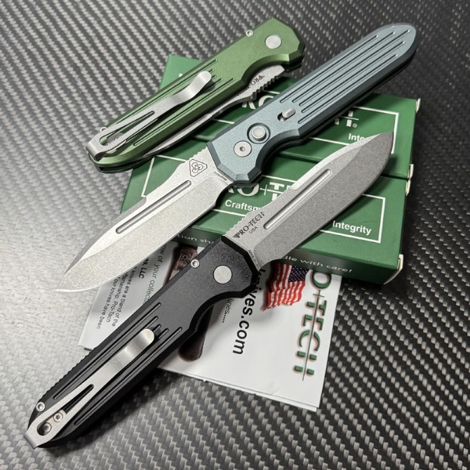 Pro-Tech Knives Terrain 365/PDW Invictus-ATC Compact Folding Knife 3.35" MagnaCut Spear Point Blade, 6061-T6 Handles