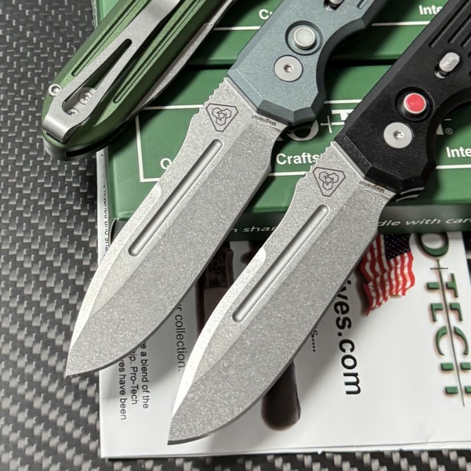 Pro-Tech Knives Terrain 365/PDW Invictus-ATC Compact Folding Knife 3.35" MagnaCut Spear Point Blade, 6061-T6 Handles
