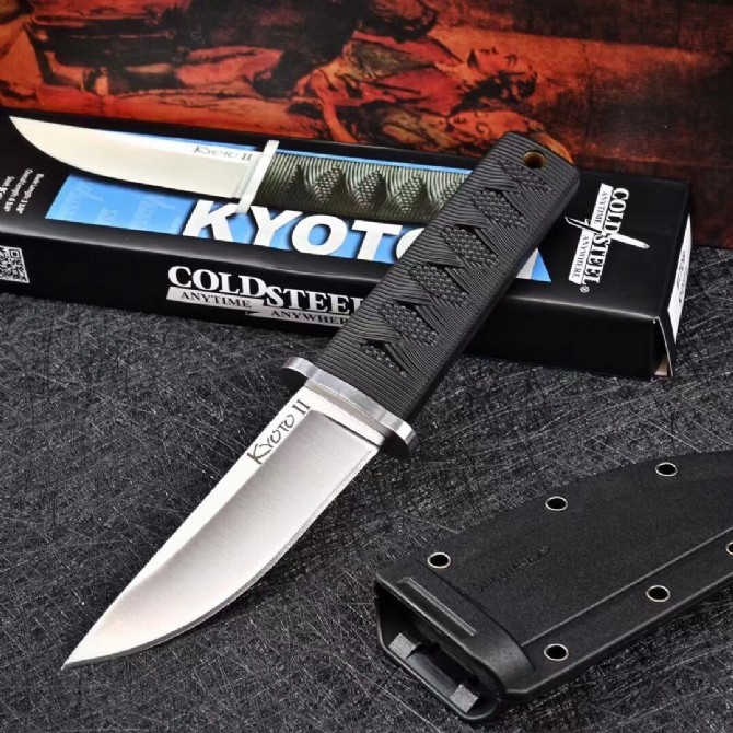 Cold Steel 17DB Kyoto II Boot Knives Fixed Blade Knife 3.27" 8Cr13MoV Reinforced Point, Kray-Ex Handles