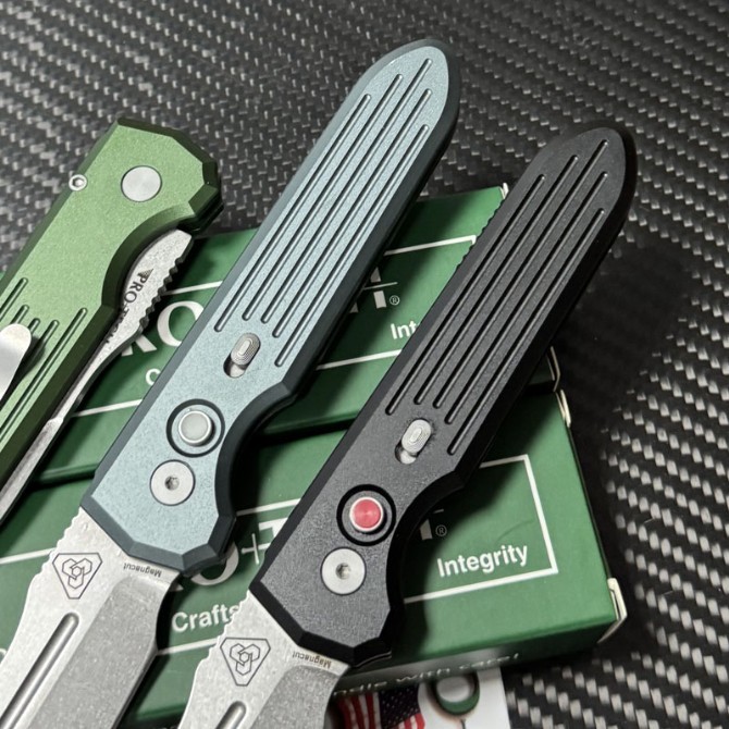 Pro-Tech Knives Terrain 365/PDW Invictus-ATC Compact Folding Knife 3.35" MagnaCut Spear Point Blade, 6061-T6 Handles