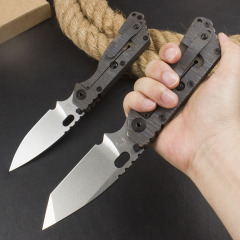 M.Strider Custom SMF Tank 3Models Folding Knife 3.15" CPM-D2 Blade, T-6061 Handles