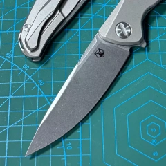 Shirogorov F95 Knives Edition Flipper Knife 3.74" M390 Point Blade, TC4 Handles