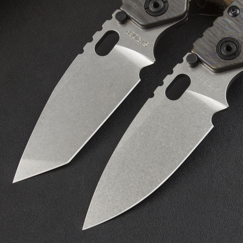 M.Strider Custom SMF Tank 3Models Folding Knife 3.15" CPM-D2 Blade, T-6061 Handles