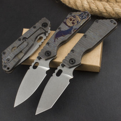 M.Strider Custom SMF Tank 3Models Folding Knife 3.15" CPM-D2 Blade, T-6061 Handles