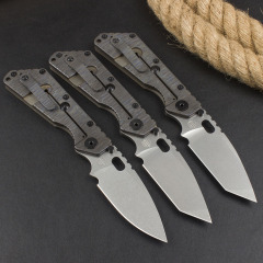 M.Strider Custom SMF Tank 3Models Folding Knife 3.15" CPM-D2 Blade, T-6061 Handles