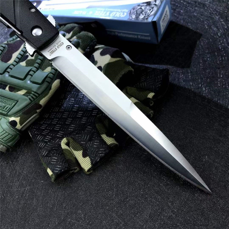 Cold Steel 26SXP Knives Ti-Lite Flipper Knife 5.59" 440c Plain Satin Blade, Zy-Ex Handles