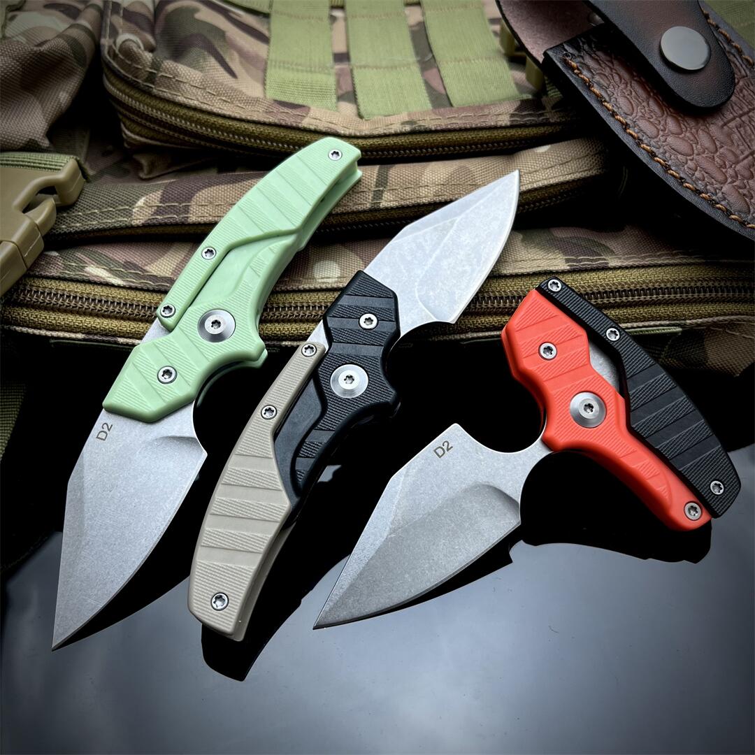 Dual Use Knives variant Folding Blade Knife 2.28'' D2 Drop point Blade ...