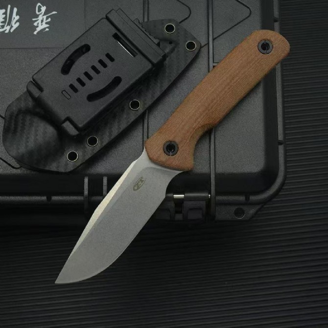 ZT 004 Knife Fixed Blade  3.74" 9Cr18mov Clip Point, G10 Handles, Kydex Sheath