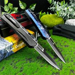 MT Glykon Knife AUTO OTF 3.54" 440C Blade, Aluminum Handles