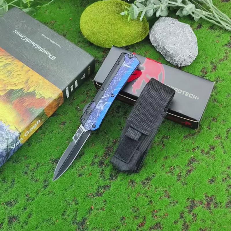MT Glykon Knife AUTO OTF 3.54" 440C Blade, Aluminum Handles