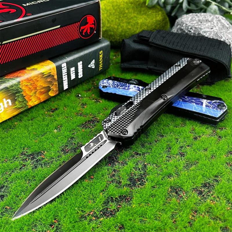 MT Glykon Knife AUTO OTF 3.54" 440C Blade, Aluminum Handles