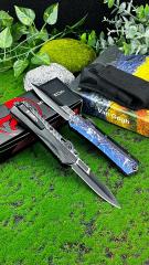 MT Glykon Knife AUTO OTF 3.54" 440C Blade, Aluminum Handles