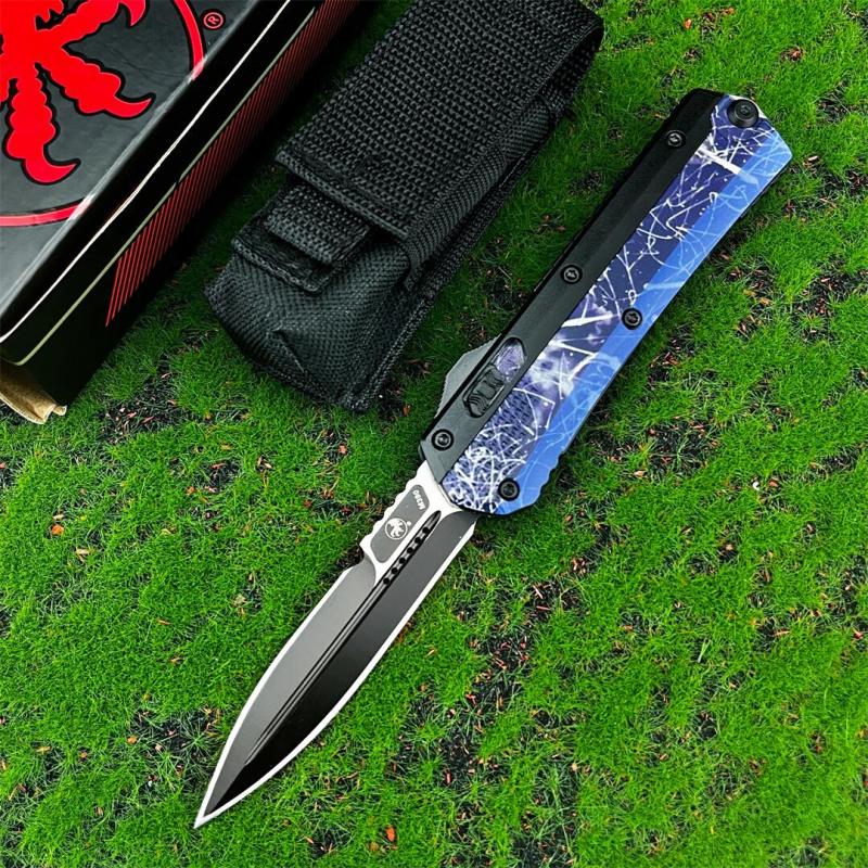 MT Glykon Knife AUTO OTF 3.54" 440C Blade, Aluminum Handles