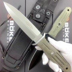 Boker Applegate-Fairbairn Knife 5.5 Premium Dagger 5-1/2" Blade with Micarta Handles