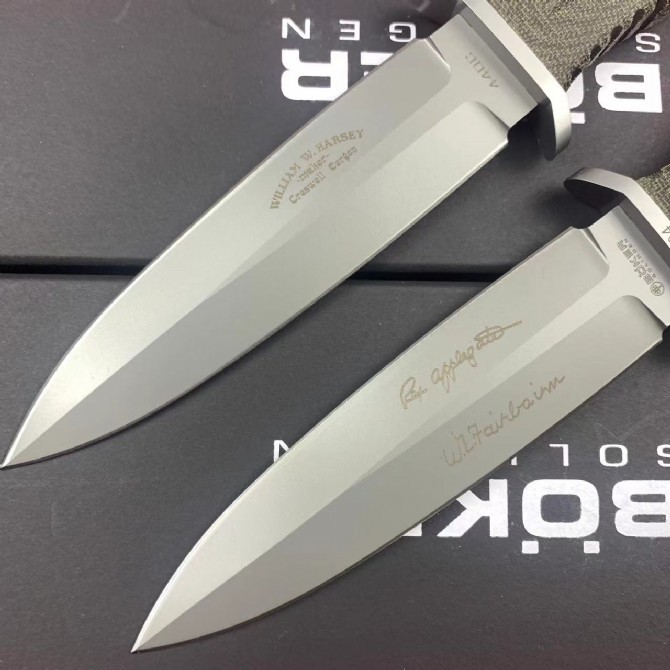 Boker Applegate-Fairbairn Knife 5.5 Premium Dagger 5-1/2" Blade with Micarta Handles