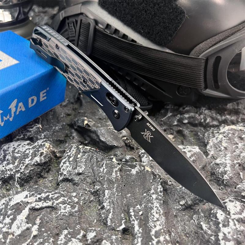 BM 535 Limited Edition Bugout AXIS Folding Knife 3.15" D2 Satin Plain Blade, Aluminum Handles