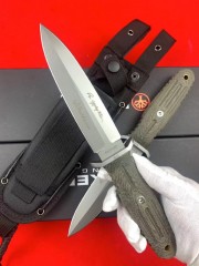 Boker Applegate-Fairbairn Knife 5.5 Premium Dagger 5-1/2" Blade with Micarta Handles