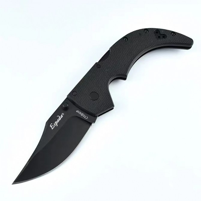 Cold Steel Spartan Knife 3.46" CTS Folding Blade, Griv-Ex Handles