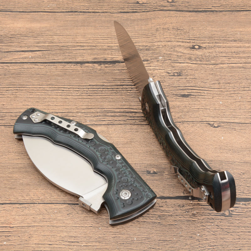 Cold Steel Giant Dog Legs Knife 4.02" 440C Folding Blade, Micarta Handles