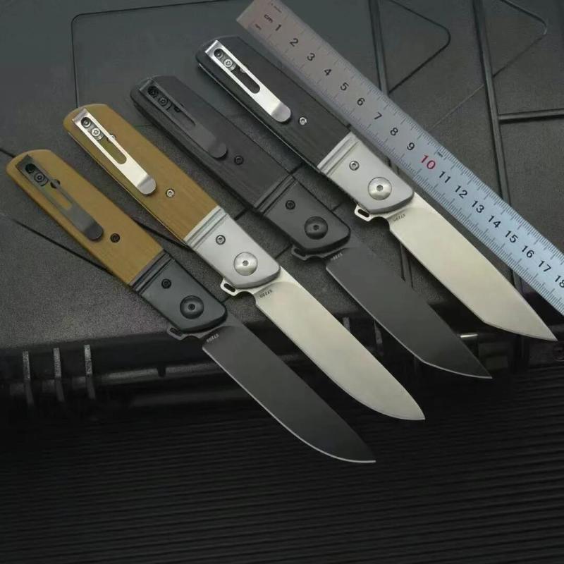 CRKT 5720 Knifes Bamboozled Assisted Flipper Knife 3.27" D2 Satin Plain Blade, Black G10 Handles with Steel Bolsters