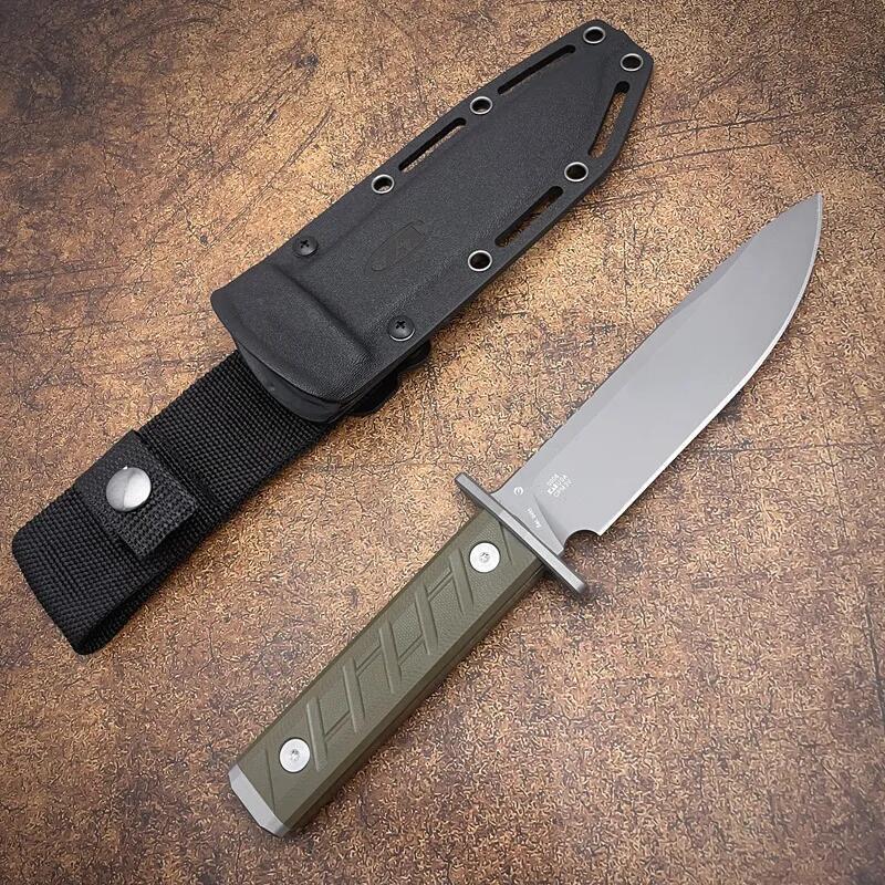 ZT 0006 Knife Fixed Blade, 5.35" CPM-3V Bead Blasted Clip Point, G10 Handles, Kydex Sheath