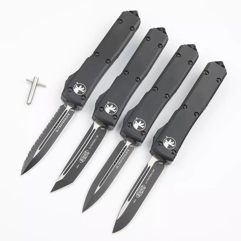 MT UTX-70 Ultratech Knives OTF AUTO Knifes 3.35" M390 Plain Blade, Aluminum Alloy Handles