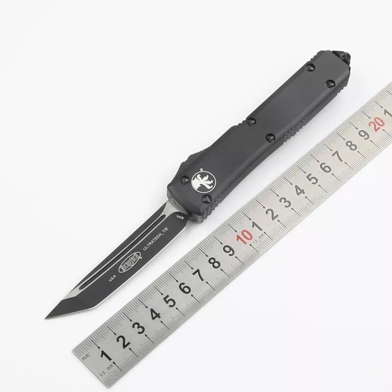 MT UTX-70 Ultratech Knives OTF AUTO Knifes 3.35" M390 Plain Blade, Aluminum Alloy Handles
