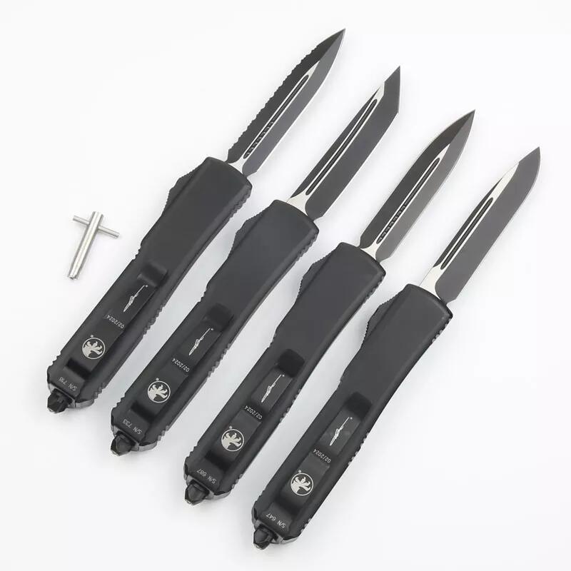 MT UTX-70 Ultratech Knives OTF AUTO Knifes 3.35" M390 Plain Blade, Aluminum Alloy Handles