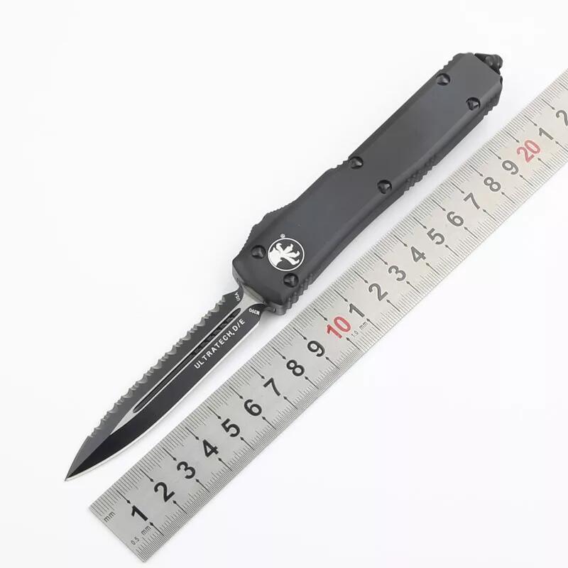 MT UTX-70 Ultratech Knives OTF AUTO Knifes 3.35" M390 Plain Blade, Aluminum Alloy Handles