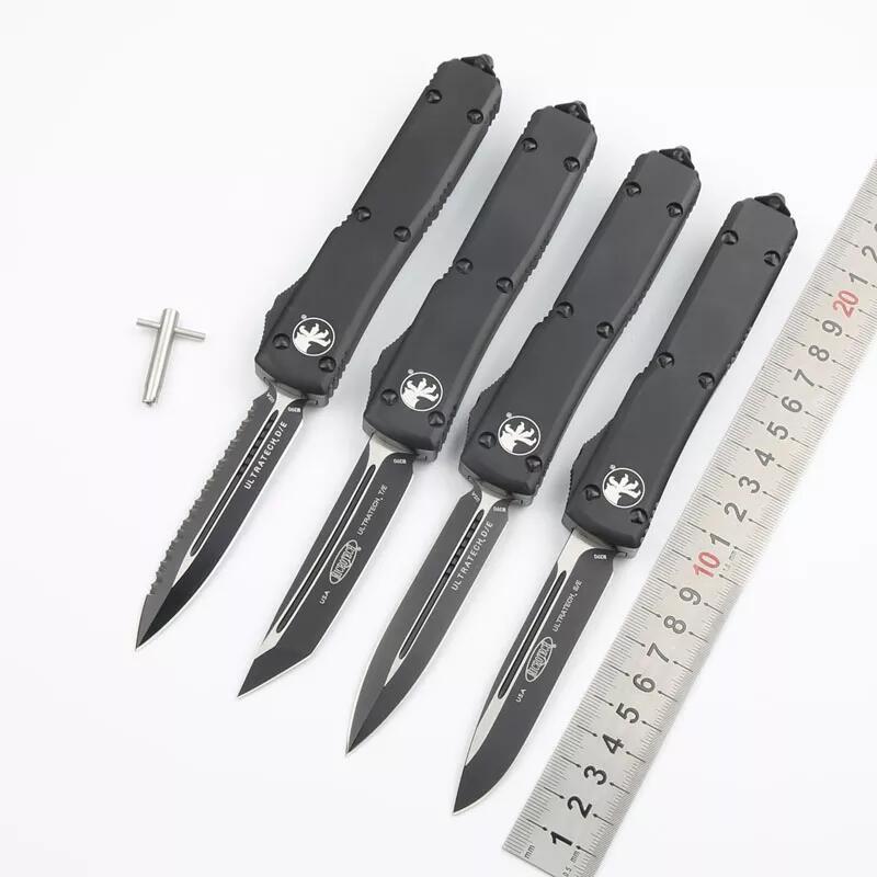 MT UTX-70 Ultratech Knives OTF AUTO Knifes 3.35" M390 Plain Blade, Aluminum Alloy Handles
