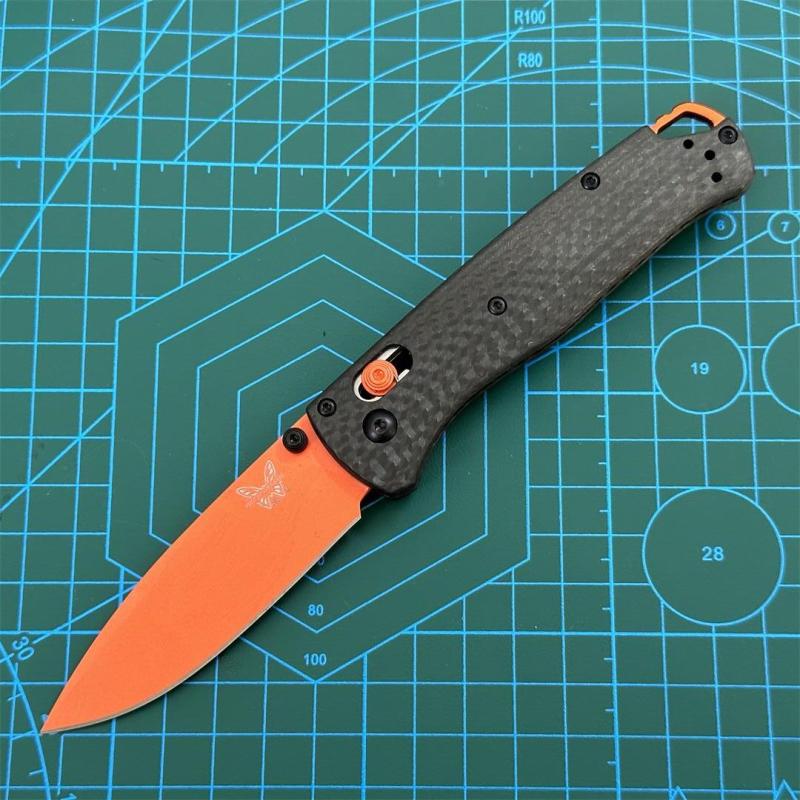 BM 535 Knife Bugout AXIS Folding Balde 3.24" S30V Satin Plain Blade, Carbon Fiber Handles
