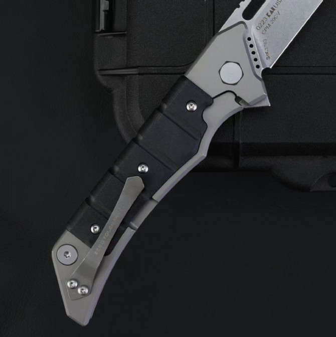 ZT 0223 Knife Tim Galyean Flipper 3.54" CPM-20CV Blade, Glass Fiber Handles