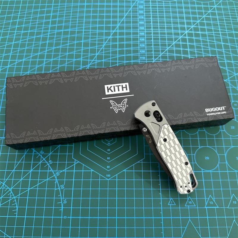 Limited Edition BM 535 Knife Bugout AXIS Folding 3.15" D2 Satin Plain Blade, Aluminum Handles