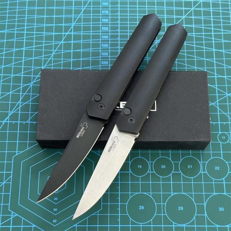 Boker Plus Kwaiken Knife AUTO Folding 3.5" 154CM Blade, Black Aluminum Handles