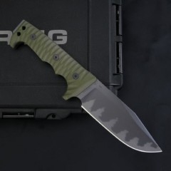 Miller Bros.BIsdes Knife M-8 Fixed Blade 5.12" Z-WEAR Drop Blade, G10 Handles
