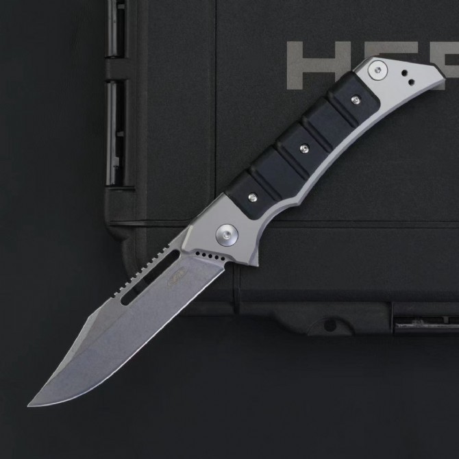 ZT 0223 Knife Tim Galyean Flipper 3.54" CPM-20CV Blade, Glass Fiber Handles