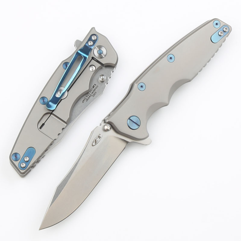 ZT 0392 Knife Flipper 3.5" CTS-204P Folding Blade, TC4 Handles