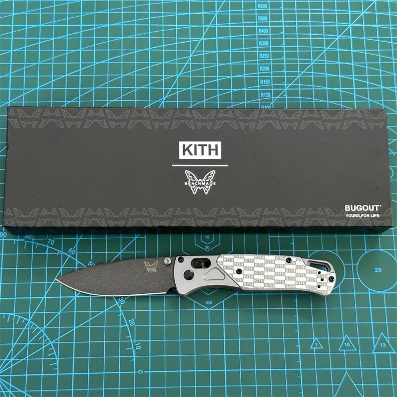 Limited Edition BM 535 Knife Bugout AXIS Folding 3.15" D2 Satin Plain Blade, Aluminum Handles