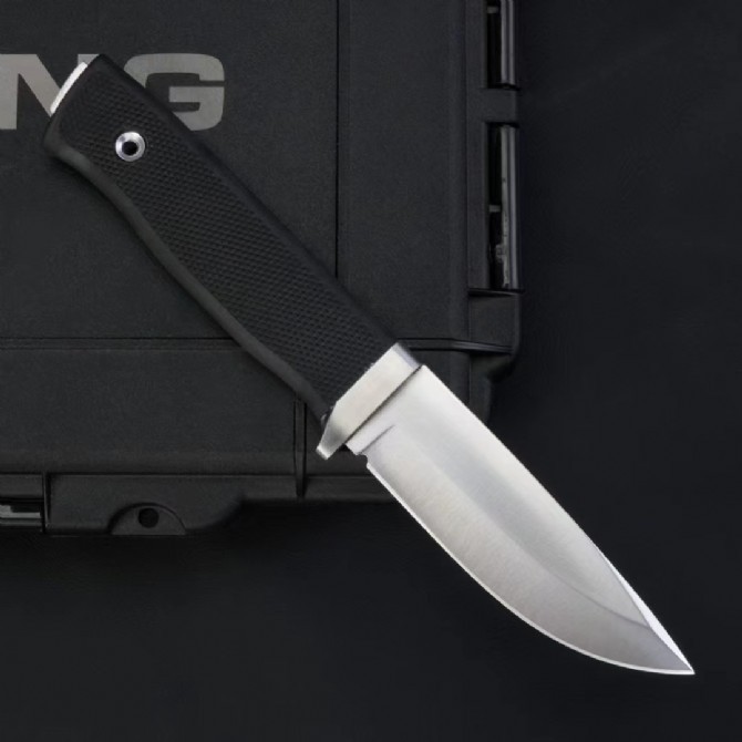 F1 Pro Knifes Survival Fixed Blade Knife 3.94" Satin Elmax Blade, TPR Handle and Sheath