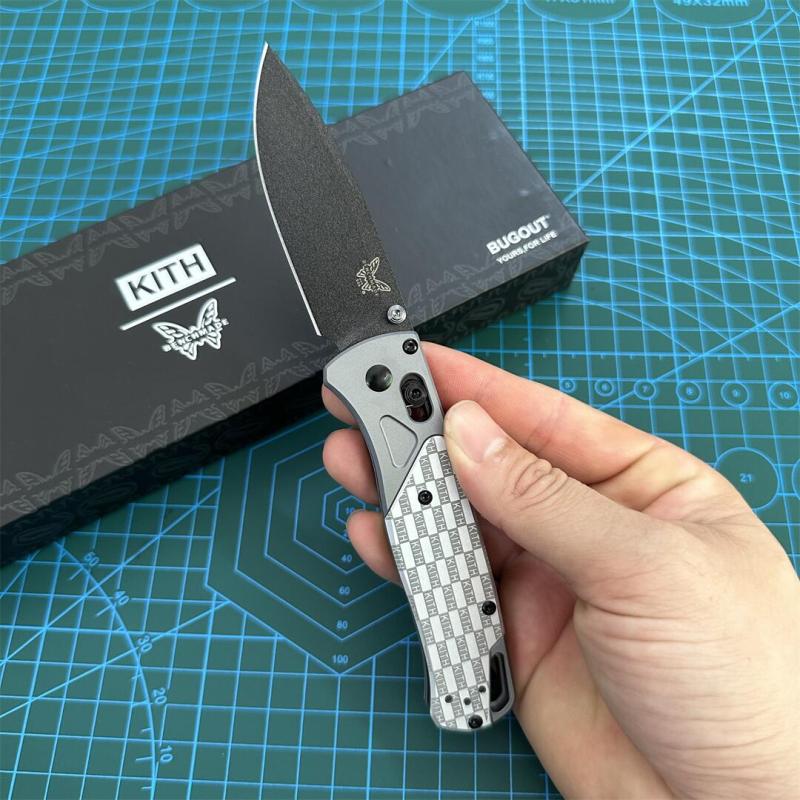 Limited Edition BM 535 Knife Bugout AXIS Folding 3.15" D2 Satin Plain Blade, Aluminum Handles