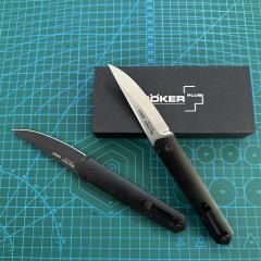 Boker Plus Kwaiken Knife AUTO Folding 3.5" 154CM Blade, Black Aluminum Handles