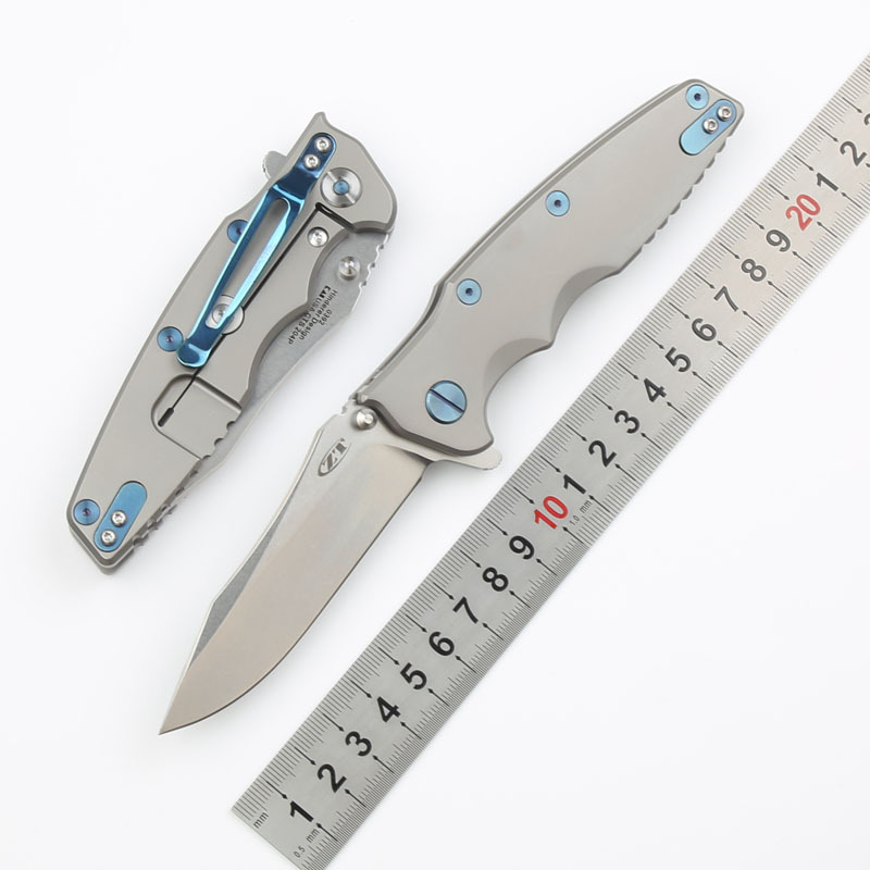 ZT 0392 Knife Flipper 3.5" CTS-204P Folding Blade, TC4 Handles