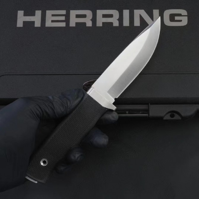 F1 Pro Knifes Survival Fixed Blade Knife 3.94" Satin Elmax Blade, TPR Handle and Sheath