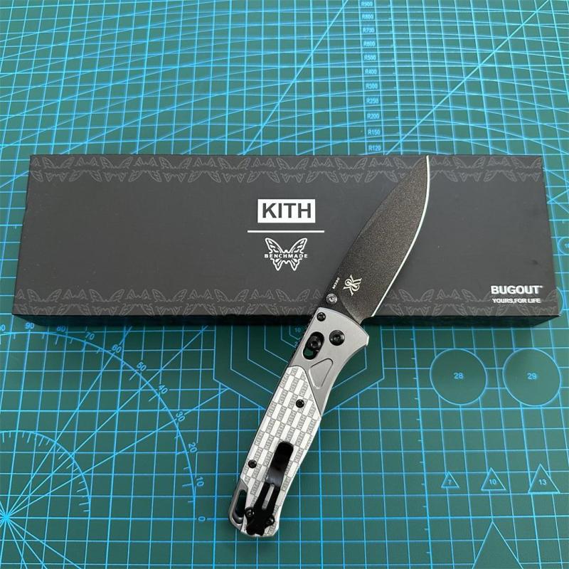 Limited Edition BM 535 Knife Bugout AXIS Folding 3.15" D2 Satin Plain Blade, Aluminum Handles