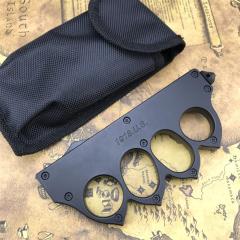 CS 1918 Boxing Knuckles Knifes Auto Folding Knife 3.62" 440c Plain Blade, Zinc Alloy Handles