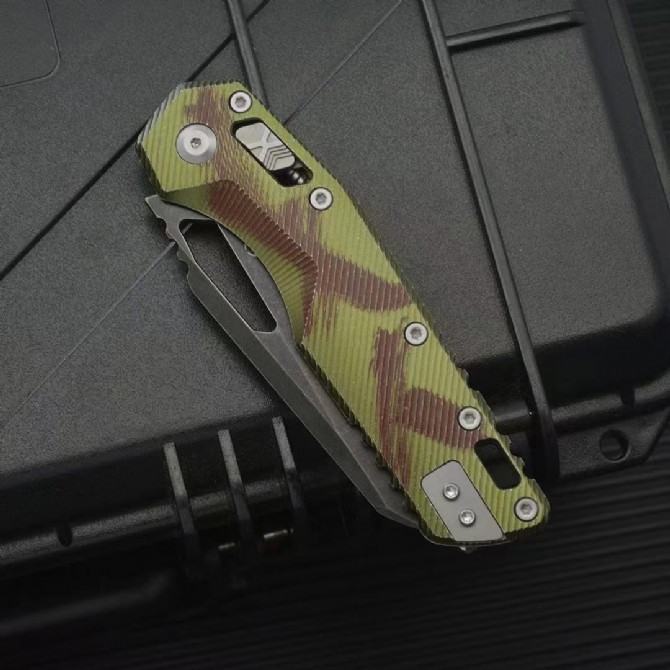 MT MSI RAM-LOK Knife Manual Folding 3.42" M390MK Plain Blade, G10 Handles, AXIS Lock