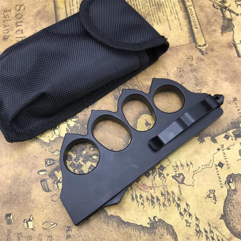 CS 1918 Boxing Knuckles Knifes Auto Folding Knife 3.62" 440c Plain Blade, Zinc Alloy Handles