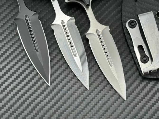 MT Micro Knife Technology Sword emblem, Hand Prick