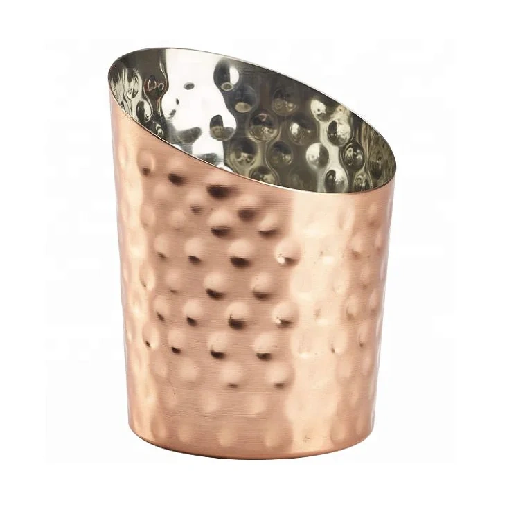 Copper Plated Stainless Steel Beer Drinking Mug Hammered Metal Cup Moscow Mule Mug  wholesale Copper Moscow Mule Mug