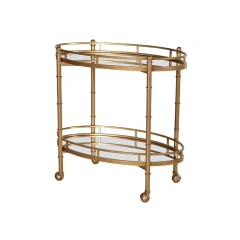 Hotel And Home Furniture Luxury Gold Metal Frame Bar Carts Drink Trolley Wine & Beer Serving Metal Bar Ware Trolley For Hotels